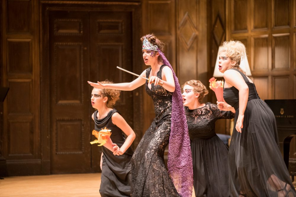 Opera image studetns on stage performing