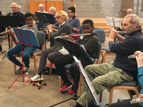 Eastman’s New Horizons Program and the Children’s School of Rochester performers 
