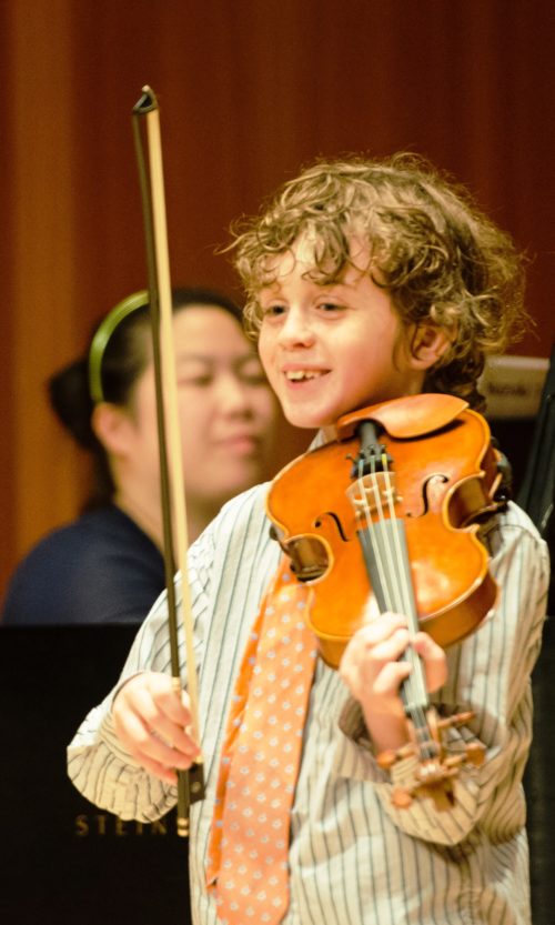 ECMS Hatch Hall Young student with violin