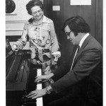 With piano professor Cecile Staub Genhart