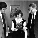 With President Robert L. Sproull