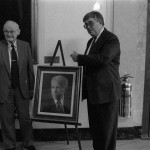 Unveiling a portrait of the late organ professor Russell Saunders