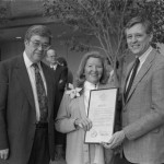 with Elaine Wilson, and President G. Dennis O’Brien,