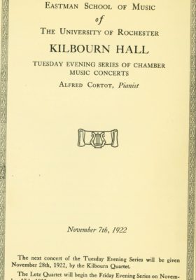 1922 November 7 Alfred Cortot page 1 1922 November 7 Alfred Cortot page 1