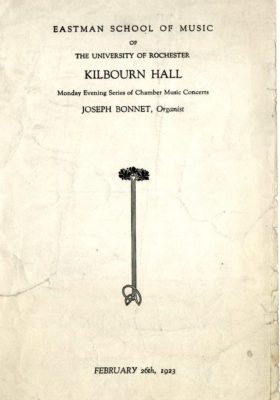 1923 February 26 Joseph Bonnet page 1 1923 February 26 Joseph Bonnet page 1