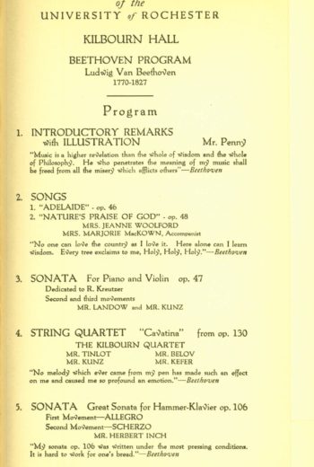 1927 March 24 Beethoven program 1927 March 24 Beethoven program