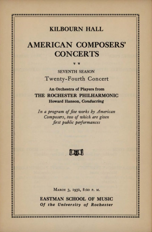 1932 March 3 American Composer's Concert Page_1