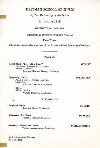 1936 May 29 Orchestral Concert