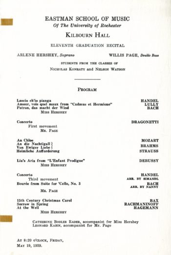 1939 May 19 Graduation recital