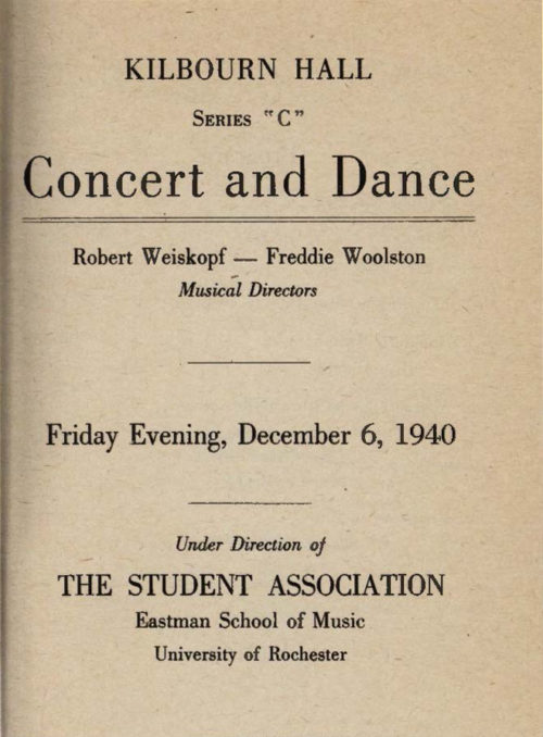 1940 December 6 Concert and Dance 1940 December 6 Concert and Dance