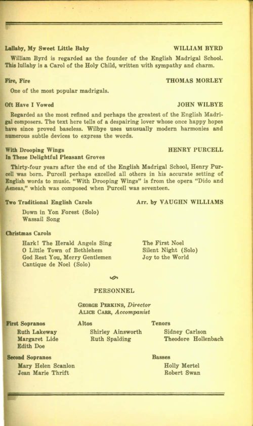 1943 December 12 The Madrigal Singers English Madrigals_Page_3 1943 December 12 The Madrigal Singers English Madrigals_Page_3