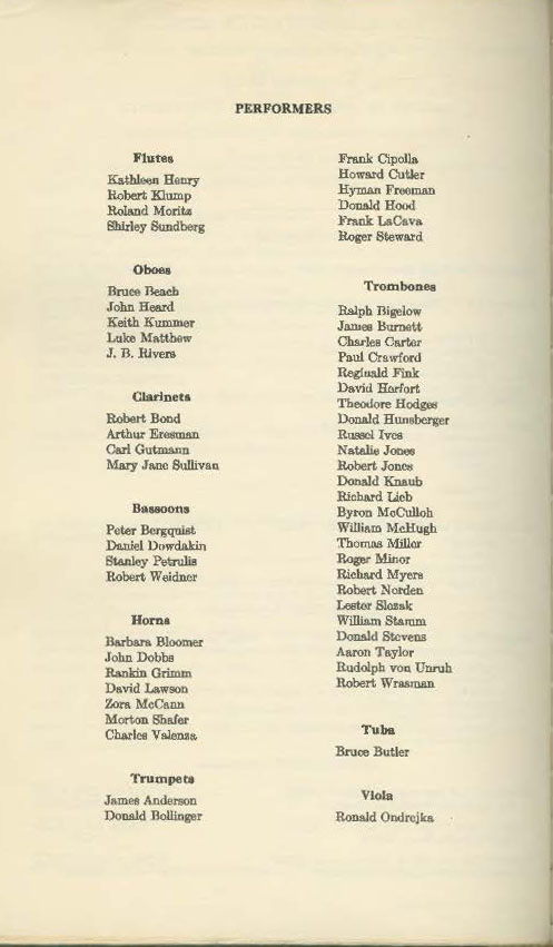 1951 February 5 Music for Wind Instruments with Fennell page 2 1951 February 5 Music for Wind Instruments with Fennell page 2