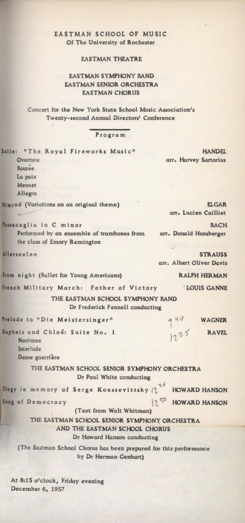 1957 December 6 Music Association Concert 1957 December 6 Music Association Concert