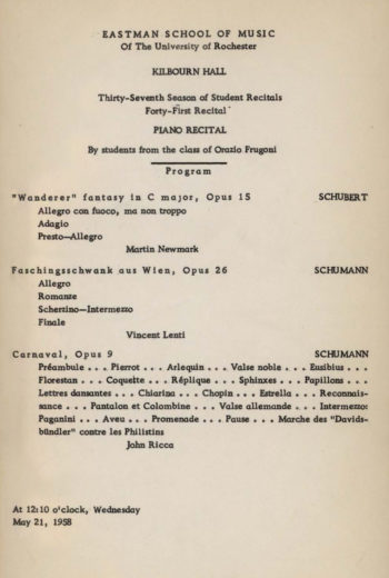 1958 May 21 Students from the class of Orazio Frugoni