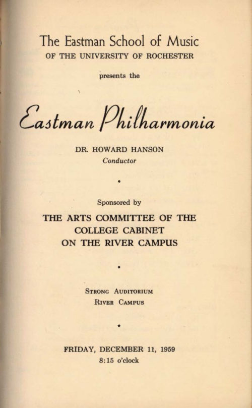1959 December 11 Eastman Phil at the River Campus_Page_1 1959 December 11 Eastman Phil at the River Campus_Page_1
