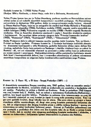 ► 1960 March 9 in Belgrade and March 15 in Sarajevo, Yugoslavia. John Celentano Collection, Sibley Music Library.