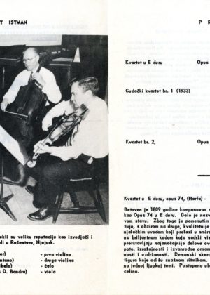 ► 1960 March 9 in Belgrade and March 15 in Sarajevo, Yugoslavia. John Celentano Collection, Sibley Music Library.