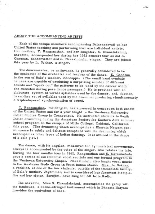 1965 November 2 Balasrasvati program 6 Balasrasvati program