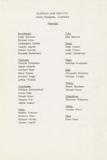1970 April 10 Eastman Jazz Ensemble_Page_2 1970 April 10 Eastman Jazz Ensemble_Page_2