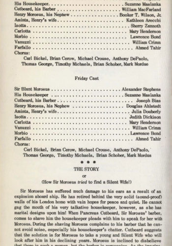 1970 December 17-18 opera Die Schweigsame Frau page 3 opera Die Schweigsame Frau page 3