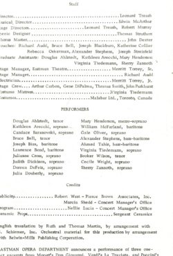 printed program