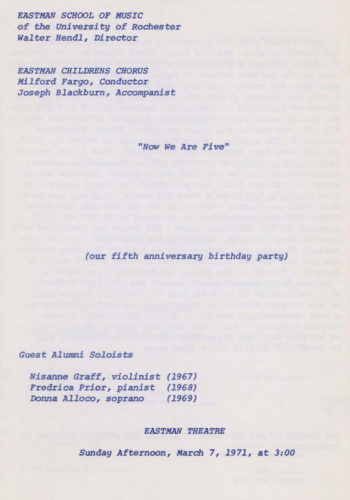 1971 March 7 Eastman Children's Chorus page 2