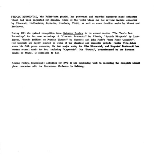 1972 February 11 Eastman Philharmonia and Felicja Blumental, Harpsichord_Page_3 1972 February 11 Eastman Philharmonia and Felicja Blumental, Harpsichord_Page_3