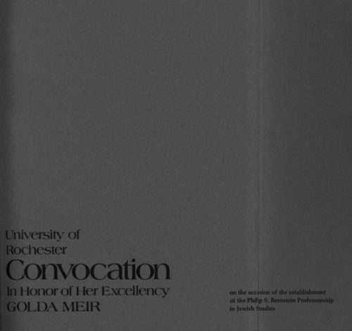 1974 December 16 Golda Meir Convocation_Page_01 1974 December 16 Golda Meir Convocation_Page_01