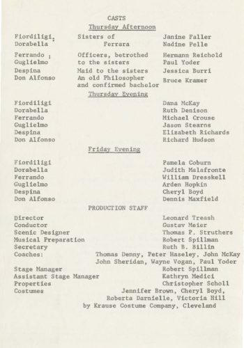 1976 April 8-9 Cosi fan Tutte_Page_2 1976 April 8-9 Cosi fan Tutte_Page_2