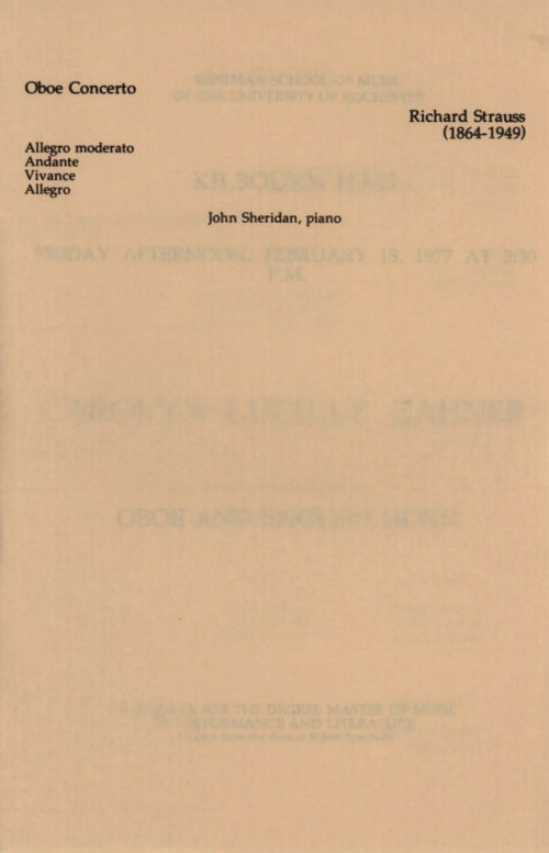 1977 February 18 Carolyn Lucille Zahner Oboe Concert_Page_3