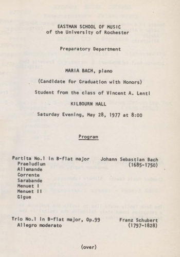 1977 May 28 Maria Bach page 1