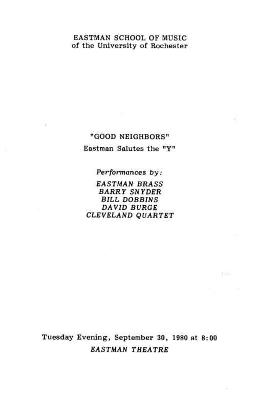 1980 September 30 Good Neighbors- Eastman Salutes the Y_Page_1 Good Neighbors: Eastman Salutes the Y program page 1