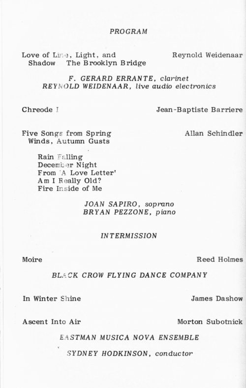 ICMC Concert I program, page 02