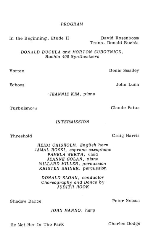 1983 October 8 Computer Music Conference Concert II_Page_02 Computer Music Conference Concert II Page 02