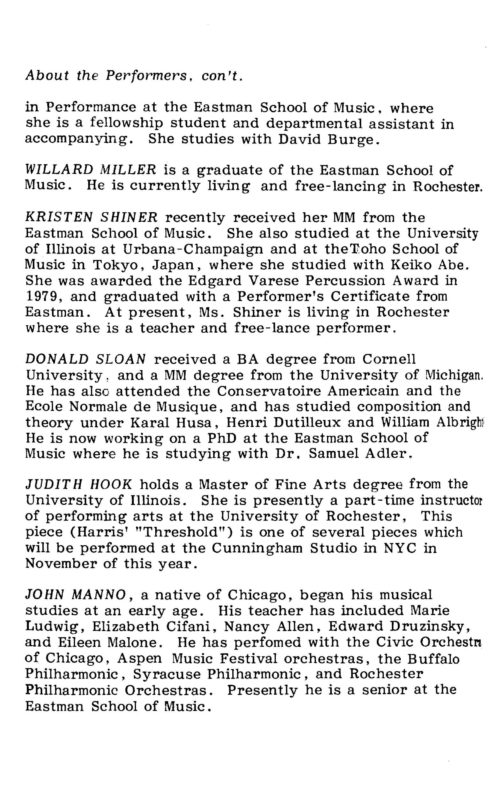 1983 October 8 Computer Music Conference Concert II_Page_10 Computer Music Conference Concert II Page 10