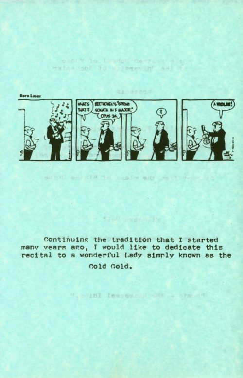 1985 October 19 Wiliam D Eddins Piano Recital_Page_2 Wiliam D Eddins Piano Recital Page 2