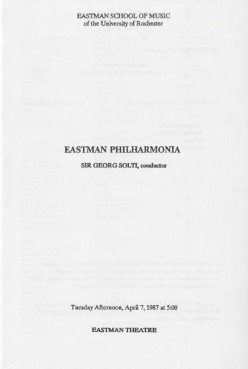1987 April 7 Eastman Philharmonia_Page_1 1987 April 7 Eastman Philharmonia_Page_1