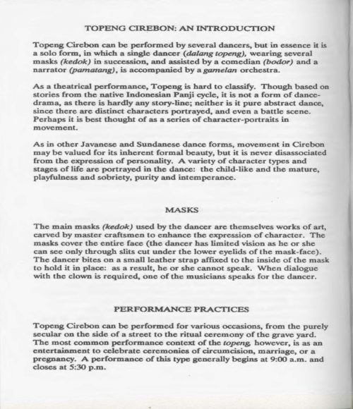 1991 February 5 Masked Dance of Western Java_Page_04 1991 February 5 Masked Dance of Western Java_Page_04