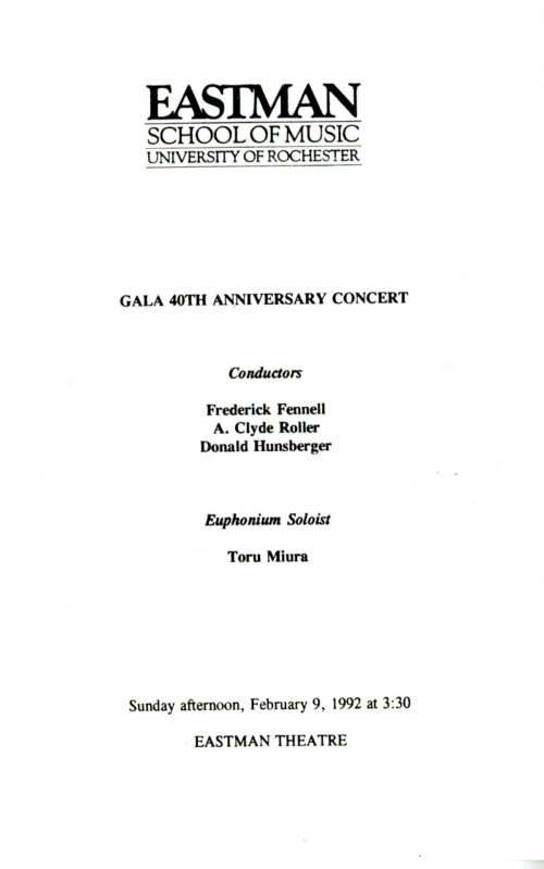1992 February 9 EWE gala 40th anniversary page 1 1992 February 9 EWE gala 40th anniversary page 1