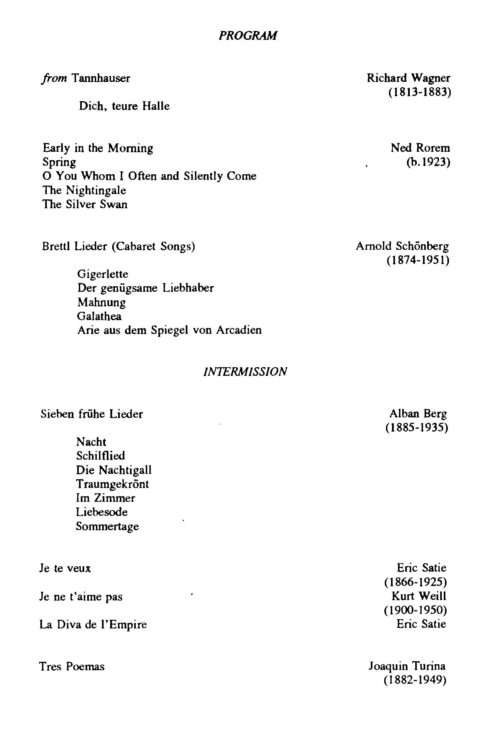 1993 September 28 Nicole Philibosian, Soprano, and Gerald Lee, Piano_Page_2 Nicole Philibosian, Soprano, and Gerald Lee, Piano Page 2