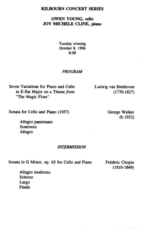 1996 October 8 Owen Young and Joy Michele Cline_Page_2 Owen Young and Joy Michele Cline Page 2
