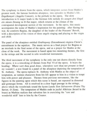 Concert program of March 2nd, 1998.