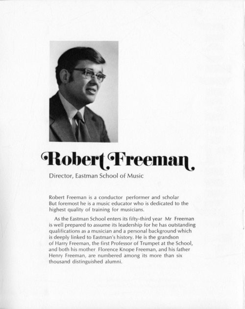 2 1972 September Inauguration program inside front cover 1972 September Inauguration program inside front cover