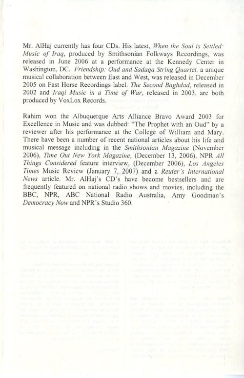 2007 January 24 World Music Series page 3