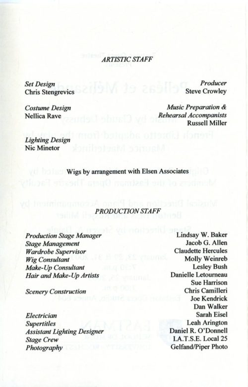 2009 January Eastman Opera Theater page 2