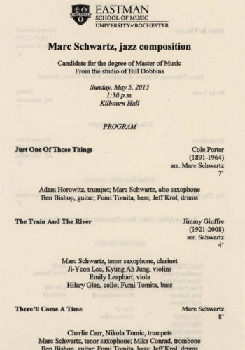 2013 May 5 Marc Schwartz, Jazz Composition_Page_1