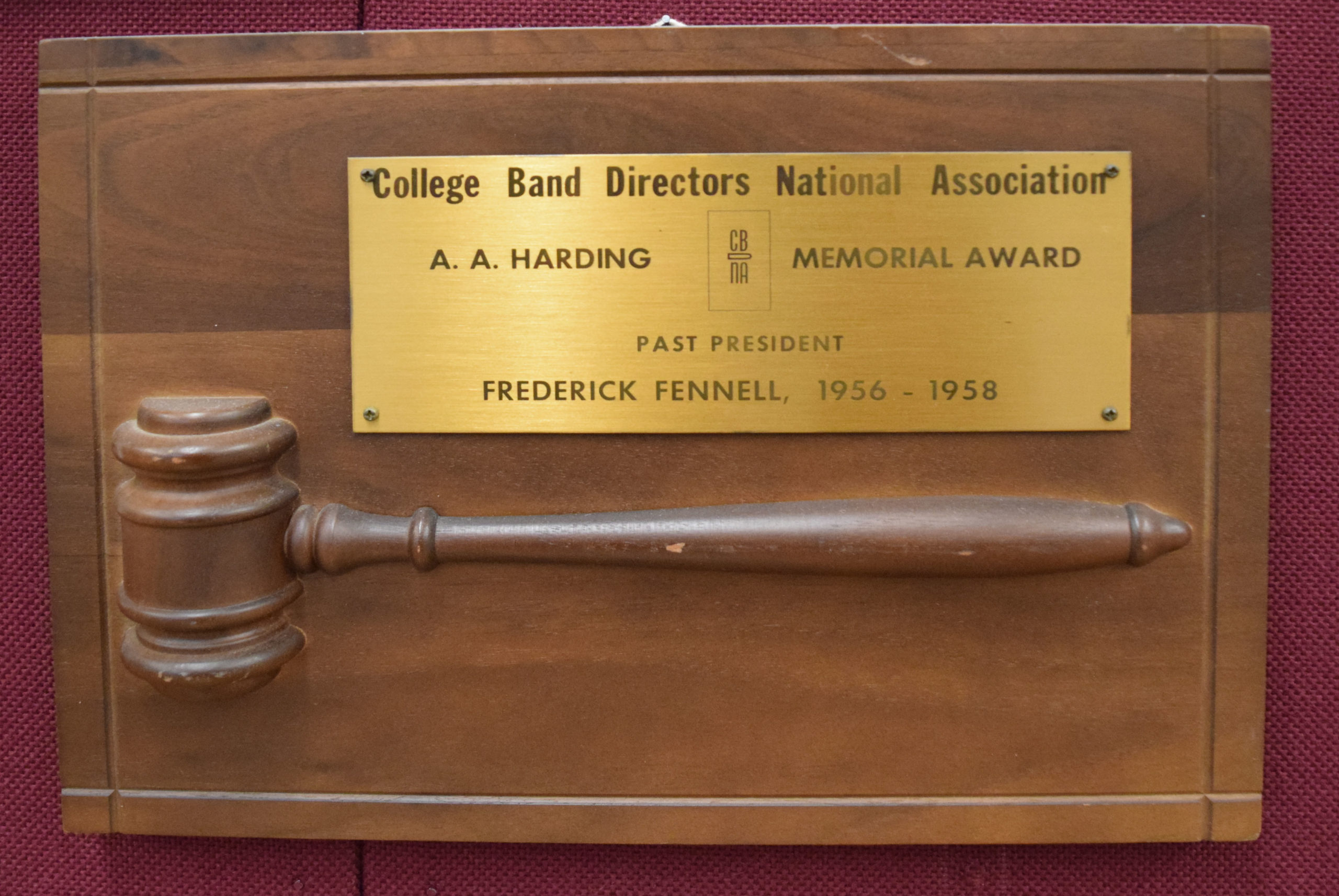 CBDNA Harding Memorial Award (1958) CBDNA Harding Memorial Award (1958)
