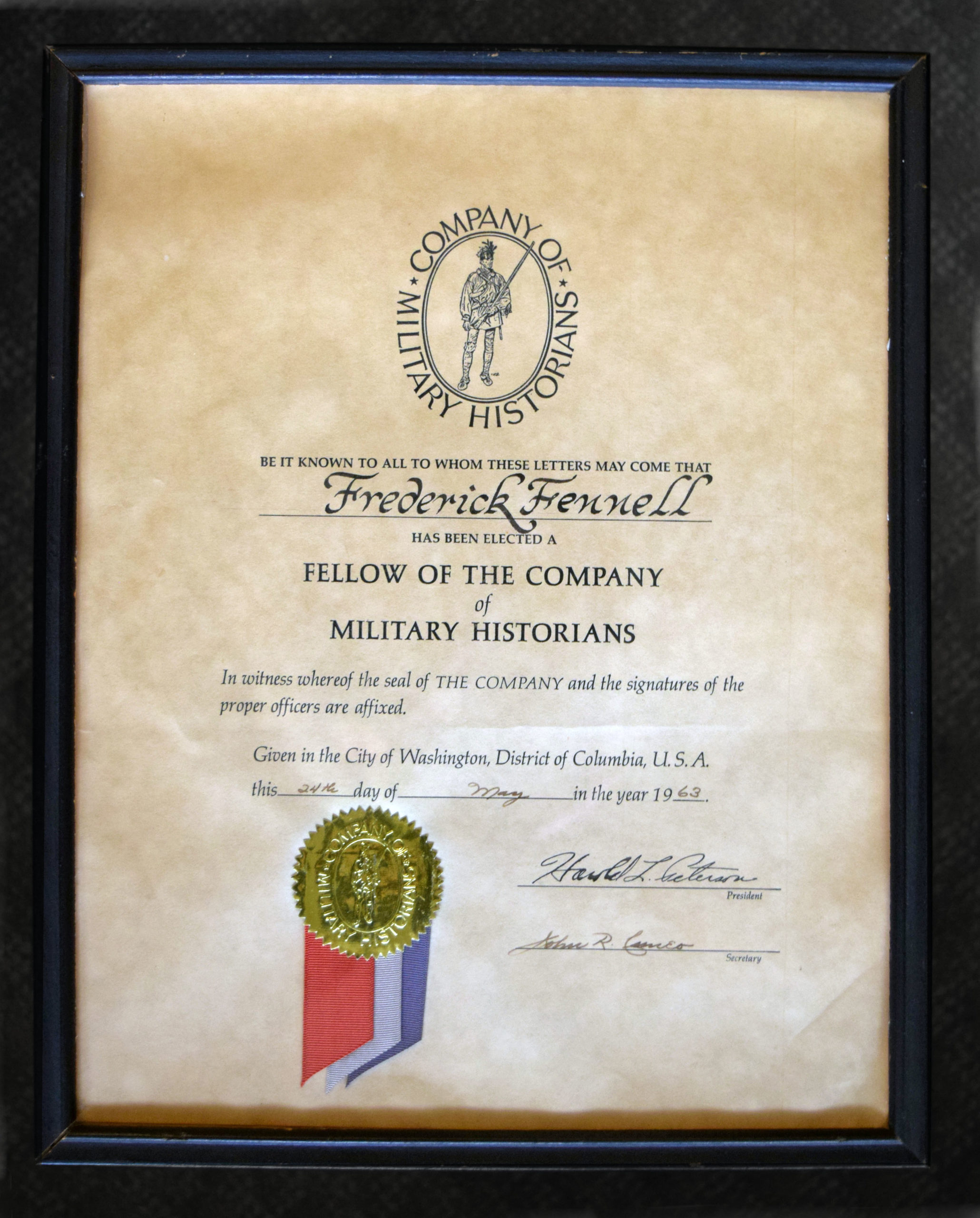Fellow of the Company of Military Historians (1963) Fellow of the Company of Military Historians