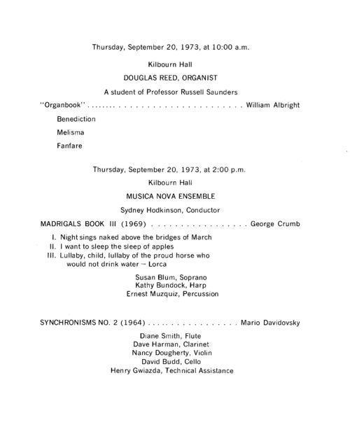 4 1972 September Inauguration program page 2 1972 September Inauguration program page 2