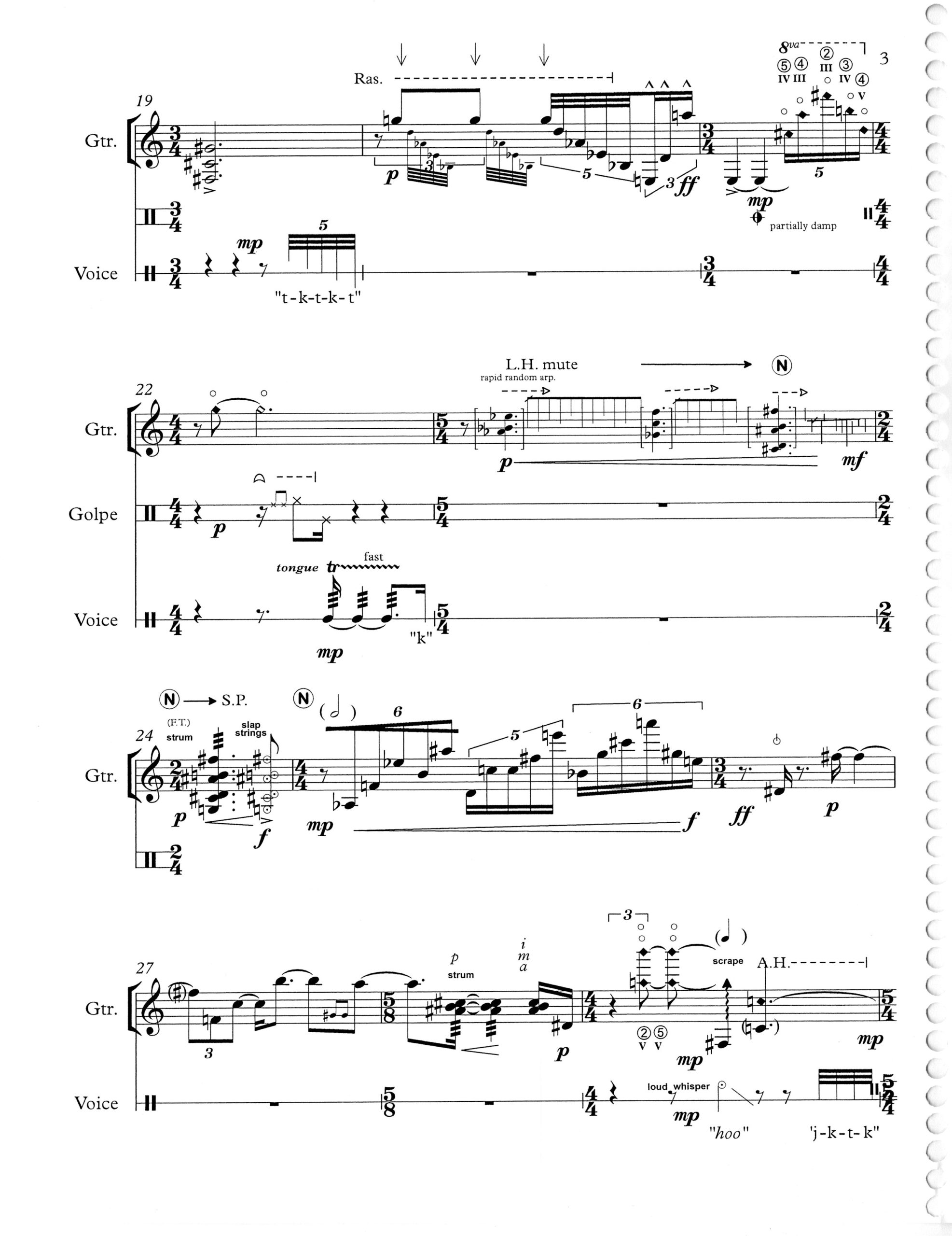 A Fire Rekindled, printed score, page 5